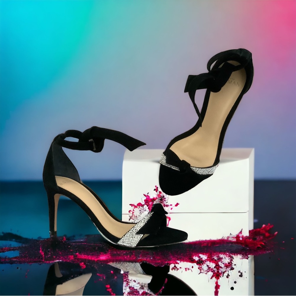 Nib Alexandre Birman Clarita Crystal & Bow Sandal… - image 6